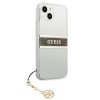 Guess GUHCP13SKB4GBR iPhone 13 mini 5,4 Transparent hardcase 4G Brown Strap Charm